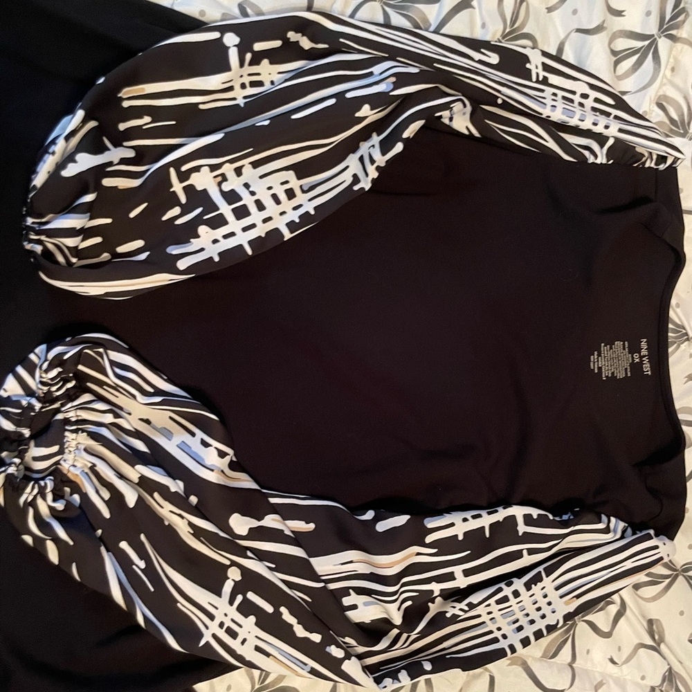 Nine West Black Blouse